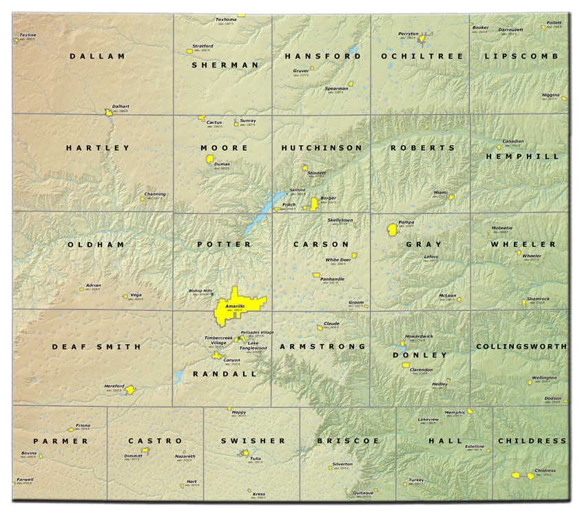 Demographics By County Map